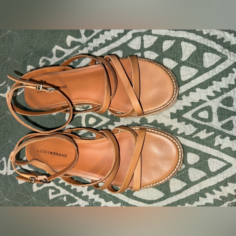 Lucky Brand Brown Strappy Women's Sandals